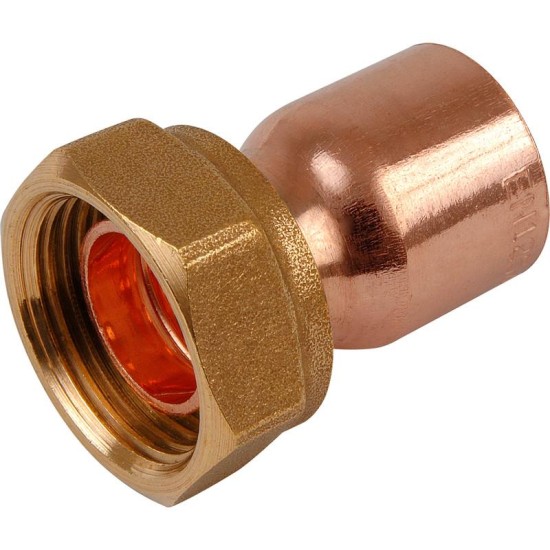 15mmx 3/4 End Feed Straight Tap Connector