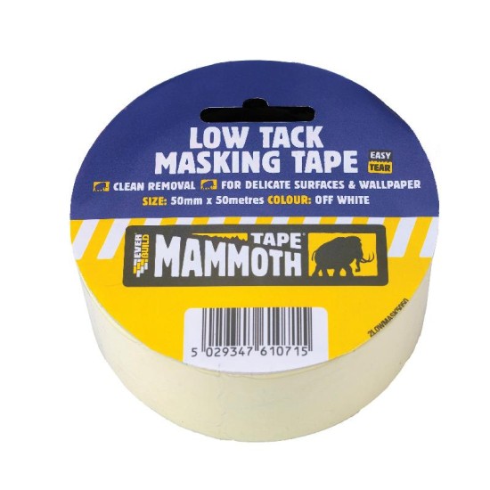 Mammoth Masking Tape Low Tack 25m x 25mm