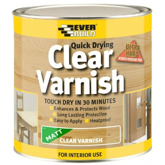 Everbuild Clear Varnish Matt 750ML