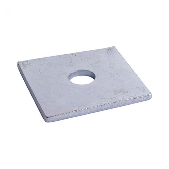 Square Plate Washer - BZP M10 x 50 x 50 x 3mm Pack 2