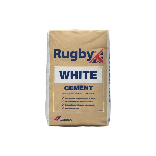Cemex Rugby White Cement 25 kg Bag