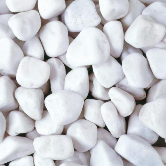White Pebbles 20-40mm Poly Bag