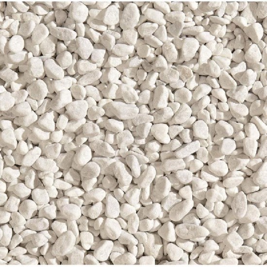 Polar White Marble Chippings Poly Bag