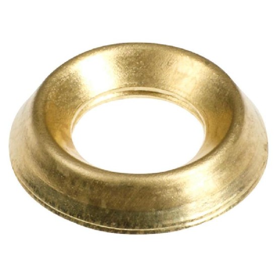 Surface Screw Cup - E/Brass To fit 10 Gauge Screws Pack 50