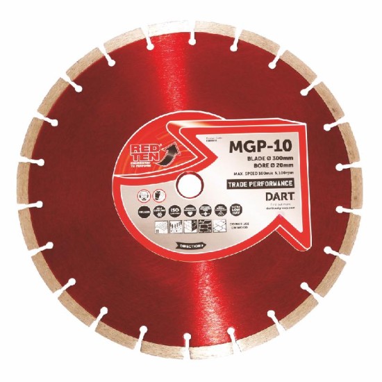 DART Red Ten MGP-10 Diamond Blade 125D x 22B
