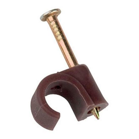 7.0mm Round Brown Clips (Pk 20)