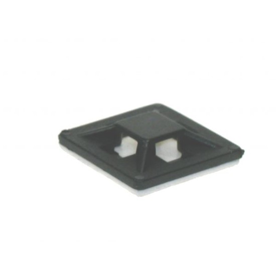 Cable Tie Adhesive Base Black 20mm