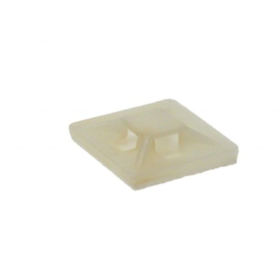 Cable Tie Adhesive Base Natural 20mm
