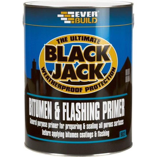 Everbuild 902 Black Jack Bitumen & Flashing Primer - 5L