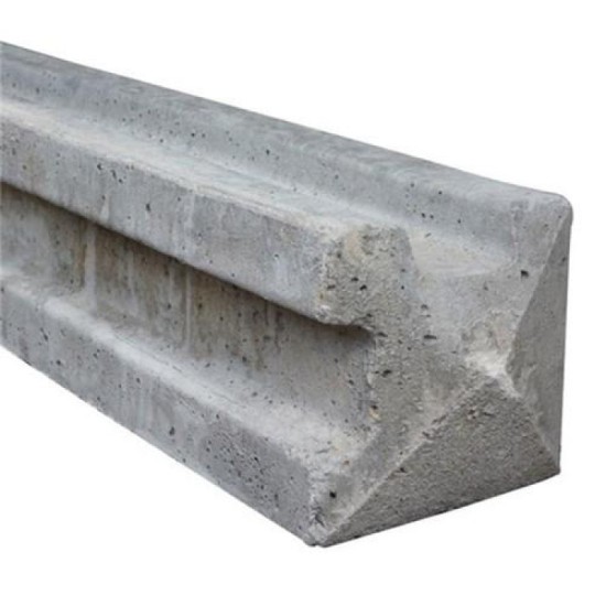 Smooth Corner Concrete Post Slotted 1370mm