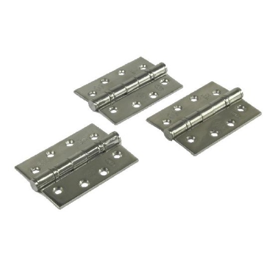 Double Ball Bearing Hinge Fire Rated 102 x 76 x 3mm 1 and 1/2 pairs