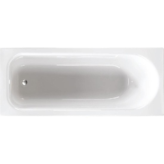 Ebony Bath with Option 3 Whirlpool Size: 1700 x 700 - Bath Spec: Standard Spec