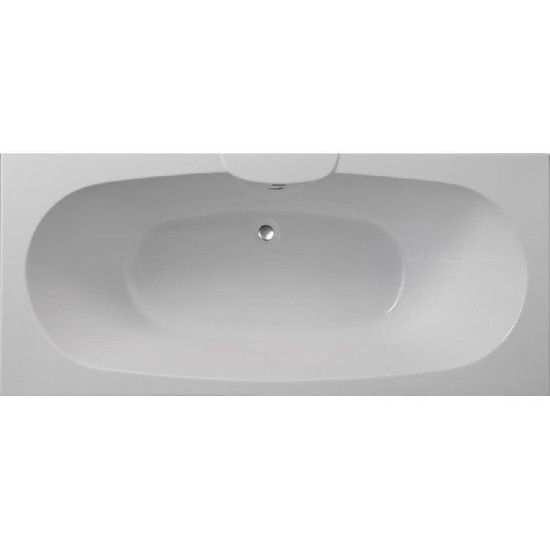 Nebraska Bath with Option 3 Whirlpool Size: 1700 x750 - Bath Spec: Superspec