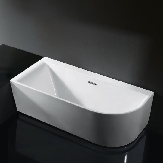 Sofia Freestanding Offset Corner Bath  Size: 1800 x 1200mm - Handing: Right Hand