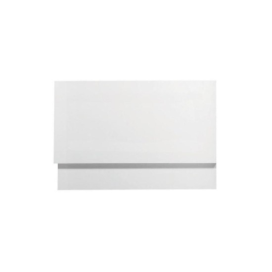 QX Plain Gloss White Wooden Bath Panels Size: 700