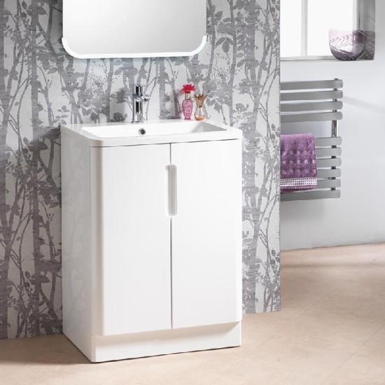 Oxford Base Unit and Basin Size: 500 - Furniture Colour: Pearl Grey