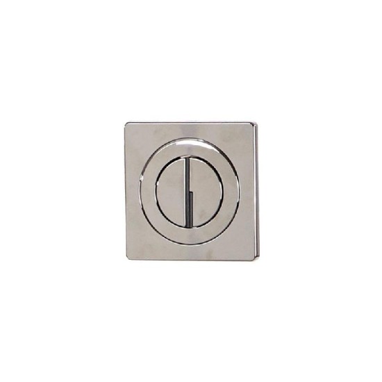 Chrome Push-Button Back Plate (For Genesis Concealed Cistern)