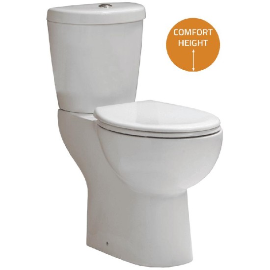 Comfort Elevated WC including Soft Close Seat WC Option: Comfort Elevated Close Coupled Pan, Cistern & Soft
