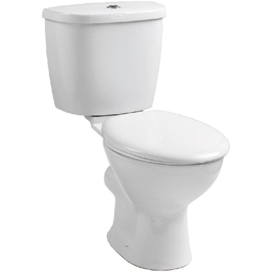 Ebony WC including Soft Close Seat WC Option: Close Coupled Pan, Cistern & Soft Close Seat