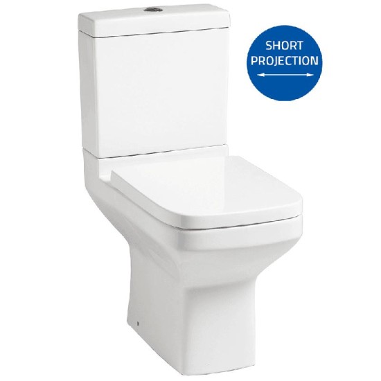 Nevada WC including Soft Close Seat WC Option: Close Coupled Pan, Cistern & Soft Close Seat