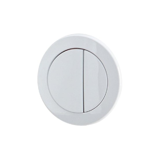 Ascent Round Push-Button - White (For Ascent Pneumatic Cistern)