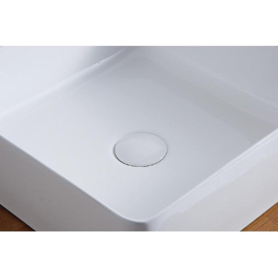 QX Ceramic Click-Clack Basin Waste - Slotted White - Waste Type: Slotted