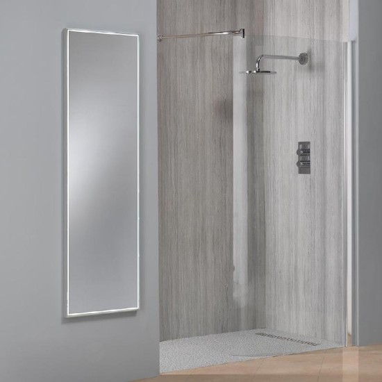 Nevada Full Length Mirror with Integrated LED Light Strip - 1200mm & 1500mm Size: 450 x 1200mm