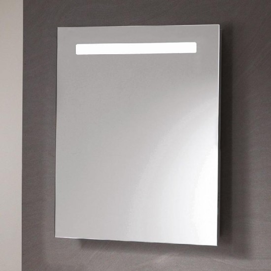 Portland Mirror with Integrated LED Light Strip, Anti-Mist Pad & Sensor Switch Size: 600 x 700