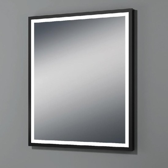 Utah Mirror with Black Frame - 2 Size Options Size: 600