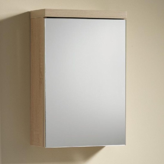 Eden Mirrored Cabinet Size: 600 x 160 x 563mm - Furniture Colour: Platinum Grey