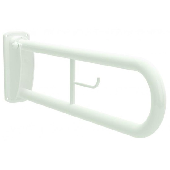 Comfort Double Hinged Arm & Roll Holder White