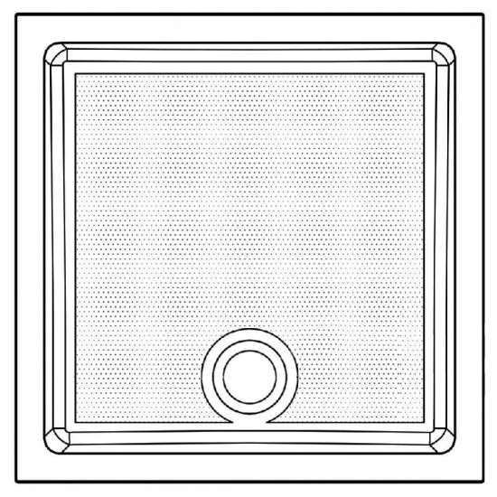 Genesis 40mm Anti-Slip Square Tray Size: 700 x 700 - Leg and Panel Kit: No Leg & Panel Kit