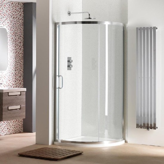 Classic Nouveau 6mm Single Door Quadrant Enclosure & Tray with Easy-Clean Glass Size: 900