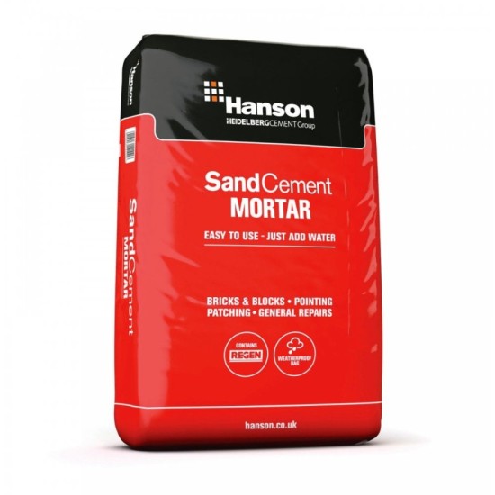 Hanson Sand Cement Mortar Plastic Bag 20kg