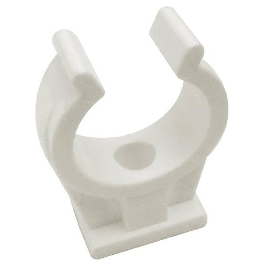 Plastic Snap On Open Pipe Clips 22mm