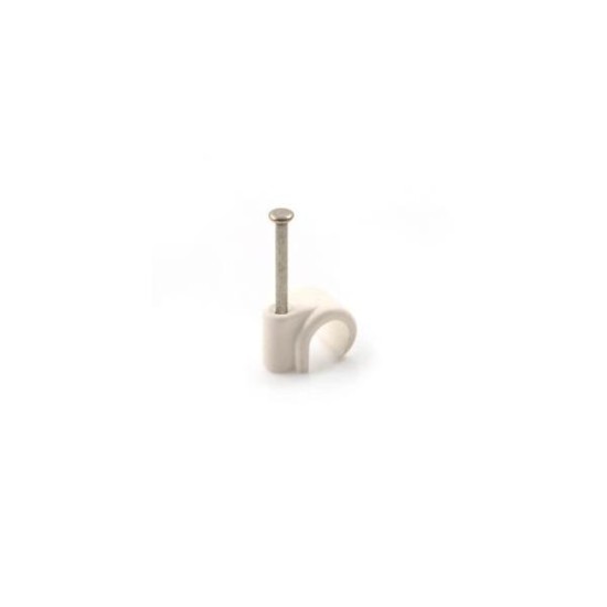 Plastic Nail On Pipe Clips 28mm