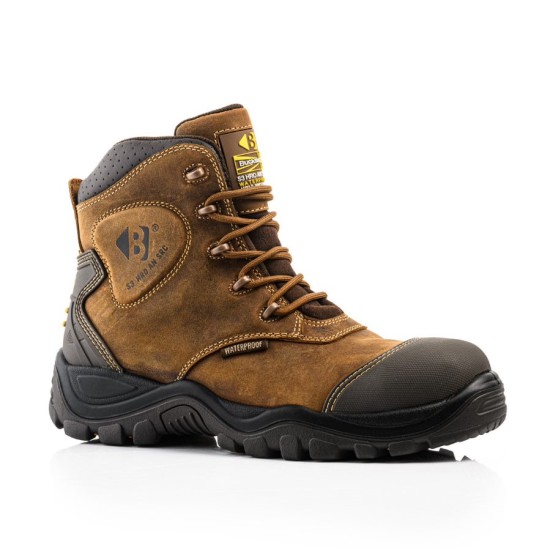 Buckbootz Buckshot Ankle Protection Safety Boots Size 9 Dark Brown