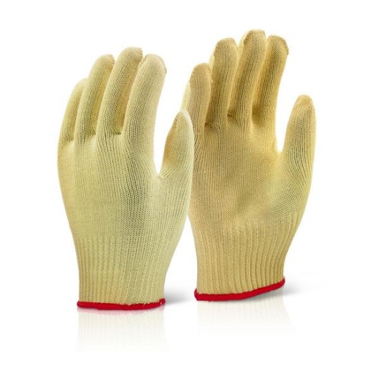 Pair of Gloves Knitted Yellow