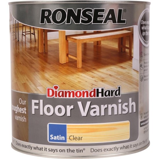 Ronseal Diamond Hard Floor Varnish 2.5L Light Oak