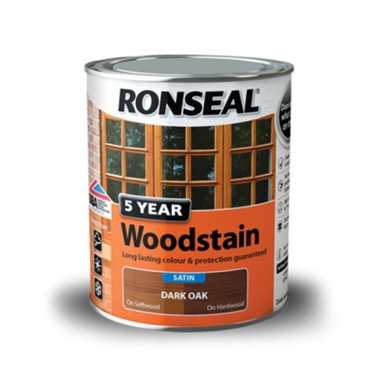 Ronseal Trade 5 Year Woodstain 750ml Dark Oak