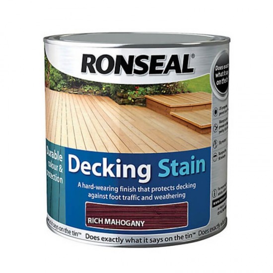 Ronseal Deck Stain 2.5l Rich Mahogany