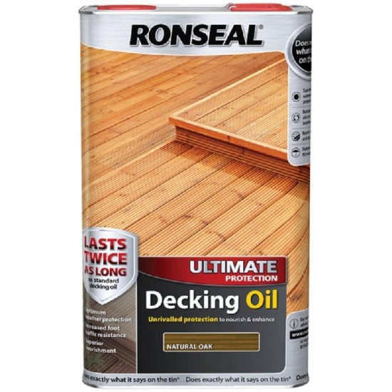 Ronseal Ultimate Decking Oil Natural Oak 2.5L