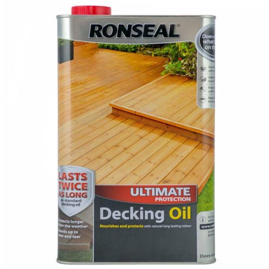 Ronseal Ultimate Decking Oil Natural Oak 5L