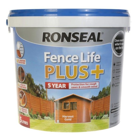 Ronseal Fencelife Plus Harvest Gold 5L