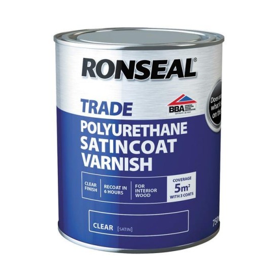 Ronseal Trade Polyurethane Hardglaze Gloss 2.5ltr