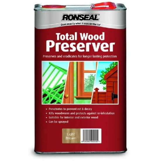 Ronseal Total Wood Preserver Light Brown