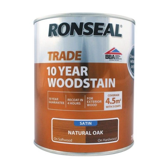 Ronseal Trade 10yr Woodstain Natural Oak