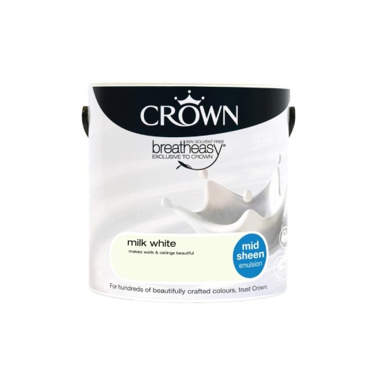 Crown Matt Breatheasy Solvent Free - Milk White - 2.5L