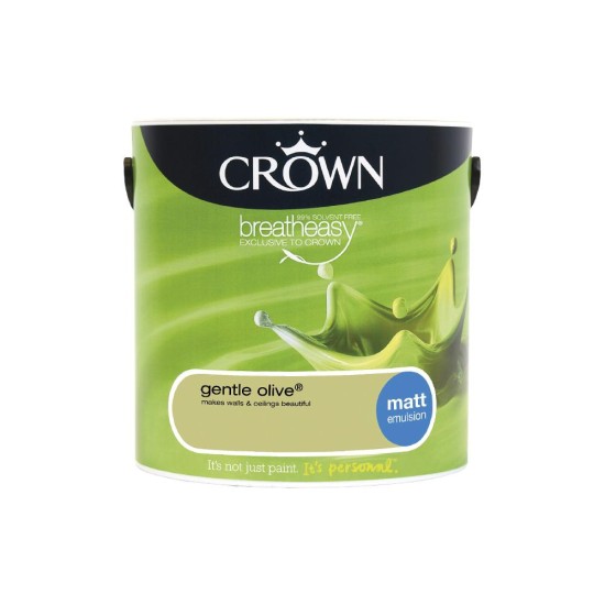 Crown Matt Breatheasy Solvent Free - Gentle Olive - 2.5L