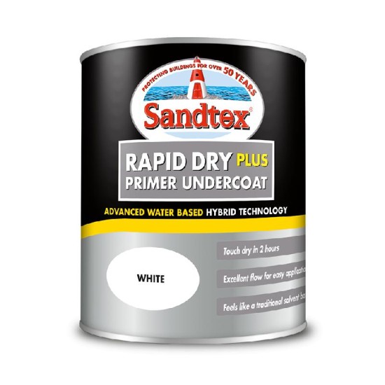 Sandtex Rapid Dry Plus Primer Undercoat White 2.5L